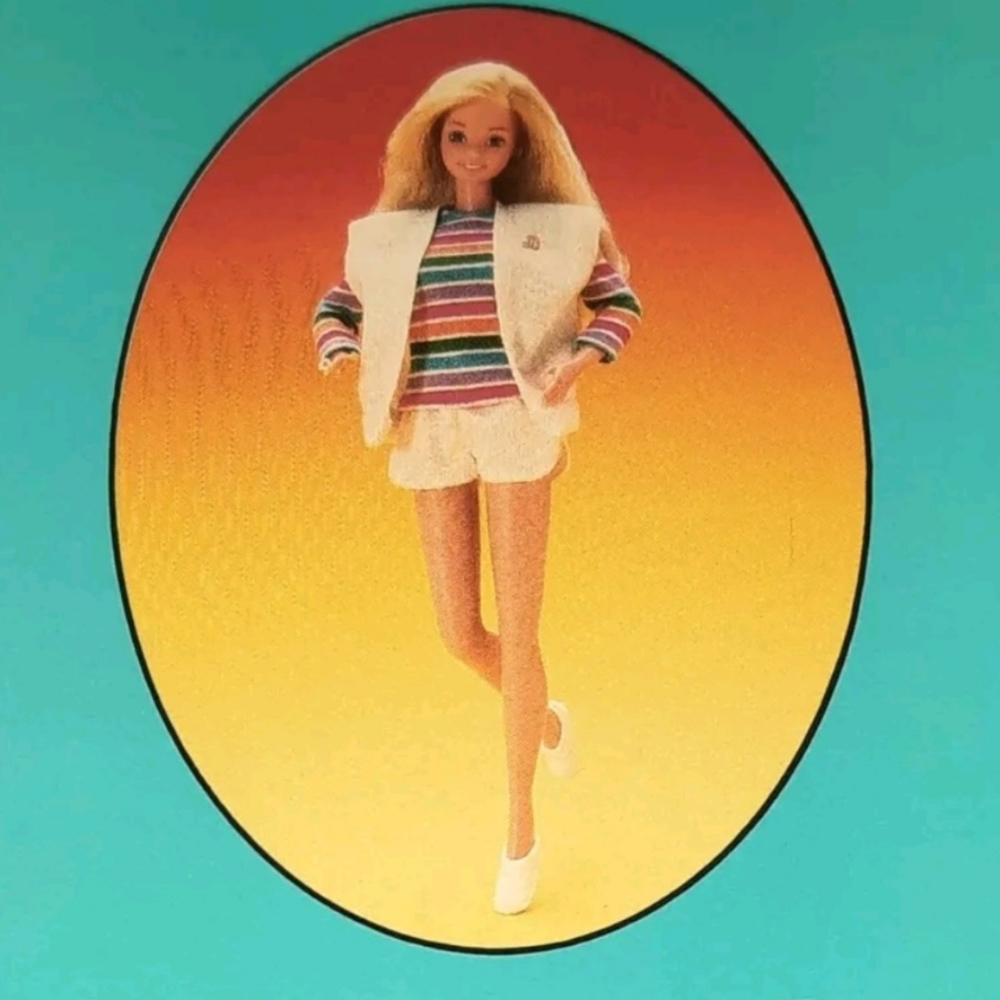 Vintage Barbie Card 1989 Barbie Just Us Girls Game Replacement Piece